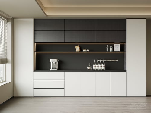 Modern Italian Style Wine Cabinet Sideboard 3D model