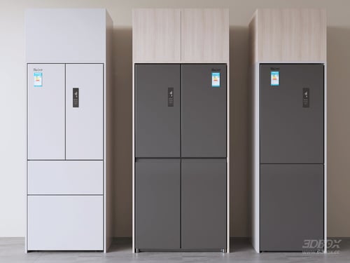 Modern Smart Built-in Refrigerator Set Haier 3D model