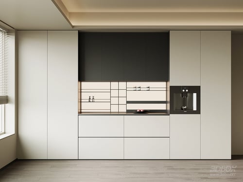 Modern Italian Minimalist Sideboard Cabinet 3D model