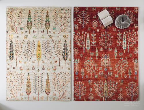 Traditional Ethnic Style Floral Animal Pattern Carpets 3D model