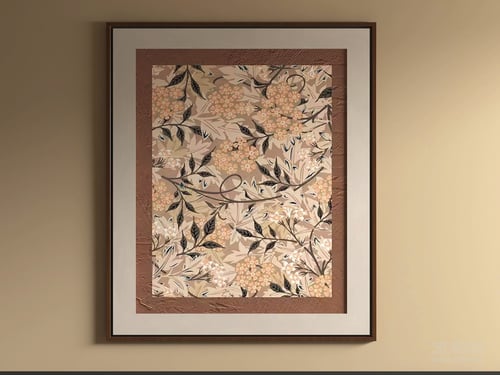 Vintage Floral Framed Wall Art Painting 3D model