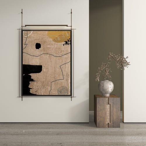 Modern Abstract Decorative Wall Art Frame Set 3D model