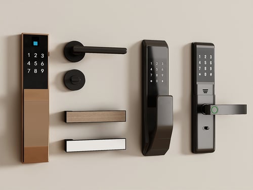 Smart Digital Fingerprint Door Lock Set 3D model