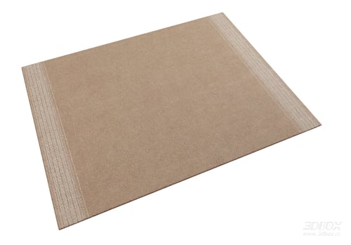 Mid Century Beige Minimalist Carpet for Living Bedroom Hotel 3D model