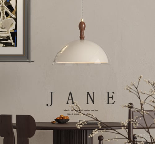 Vintage French Style Dome Ceiling Pendant Lamp 3D model