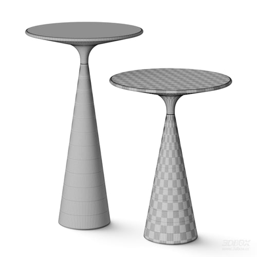 Ghidini 1961 Cono Modern Round Side Table Set 3D model
