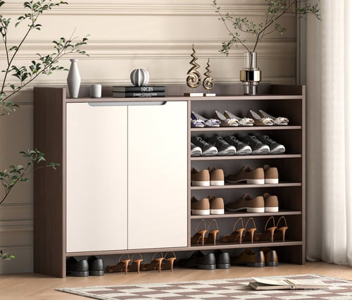 Modern Hallway Shoe Cabinet Storage Unit 3D model