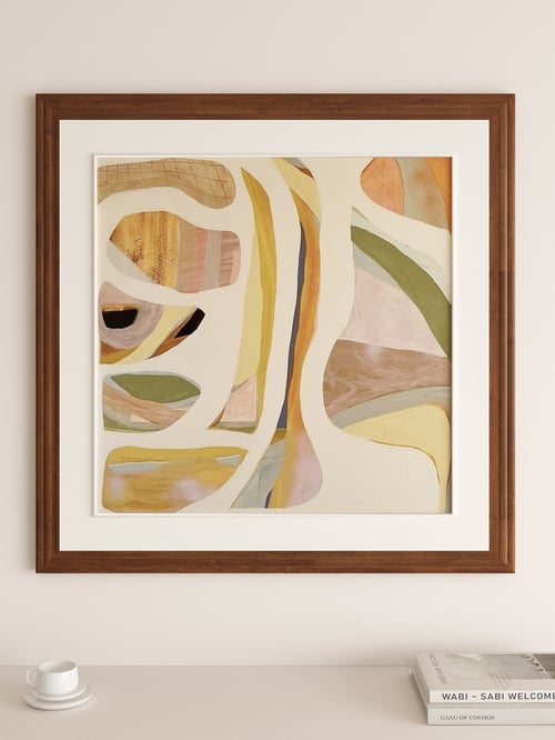 Modern Abstract Wall Art Wooden Picture Frame 3D model