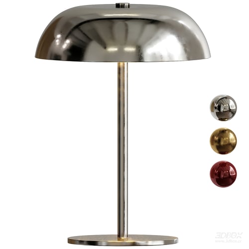 Modern Metal Dome Shade Table Lamp 3D model