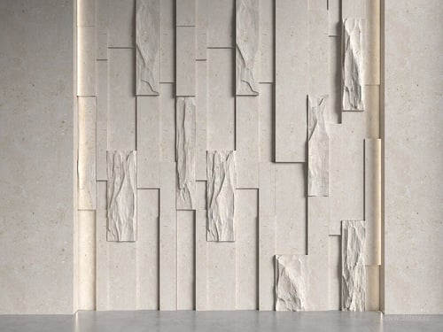 Modern Stone Feature Wall 3D Decorative Panel 3D model