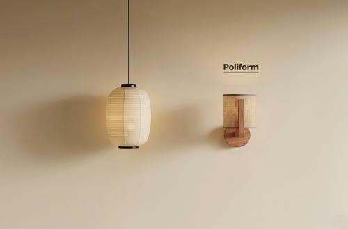 Wabi Sabi Style Ceiling and Wall Lantern Lamps 3D model