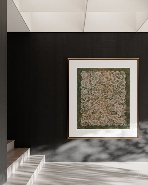 American Light Luxury Abstract Wall Art Frame 3D model