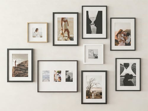 Modern Photo Frame Gallery Set Wall Decoration 3D model