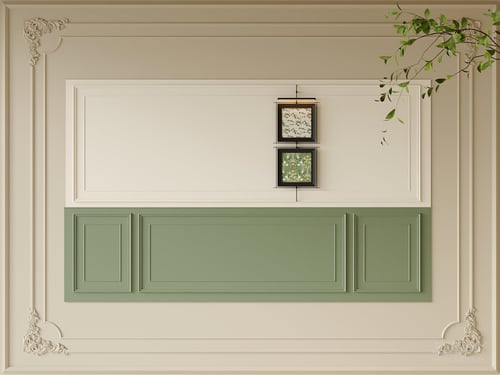 Mid Century Modern Decorative Dining Wall Panel Set 3D model