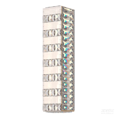 Luxury Crystal Wall Sconce Modern Decorative Wall Lamp 3D model