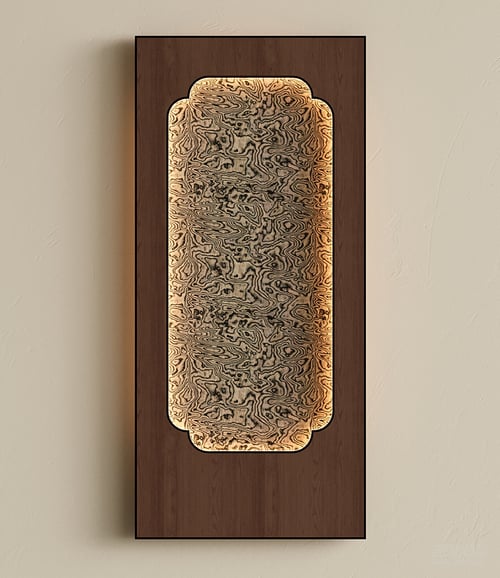 New Chinese Style Wooden Wall Lamp Decorative Wall Light 3D model