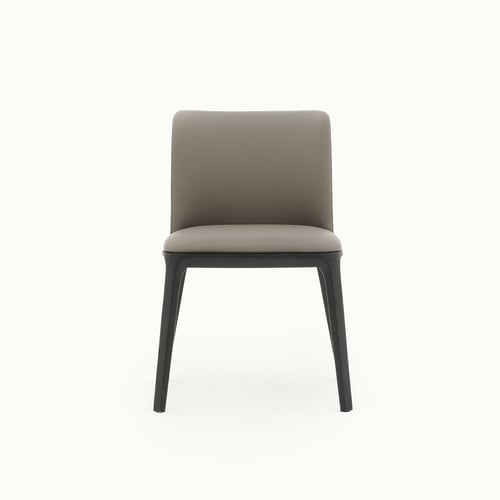 Modern Minimalist Leather Upholstered Dining Chair 3D model