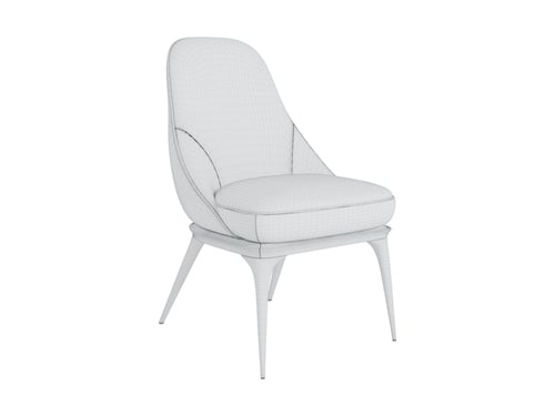 Visionnaire Modern Luxury Upholstered Dining Chair 3D model