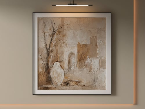 Modern Minimalist Abstract Textured Wall Art Frame 3D model