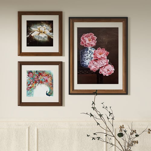 Modern French Retro Decorative Wall Art Framed Painting Set 3D model