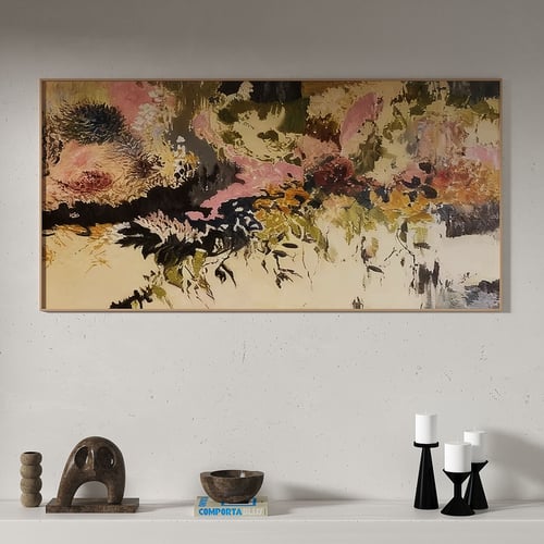 Wabi Sabi Vintage Abstract Wall Art Frame 3D model