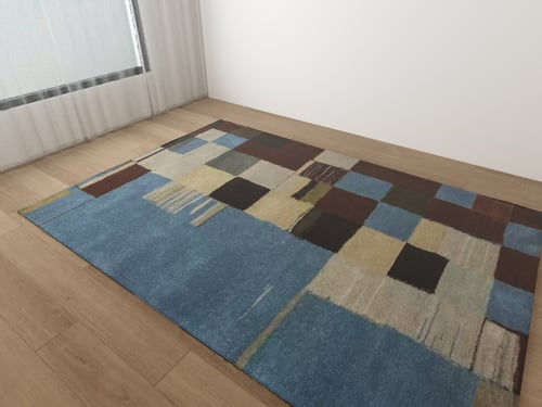 Abstract Geometric Pattern Modern Carpet 3D model
