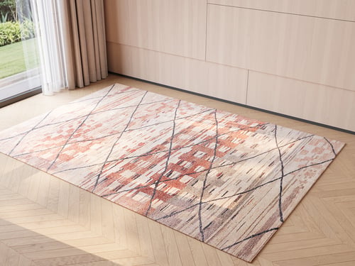 Modern Abstract Geometric Wool Carpet 3D model