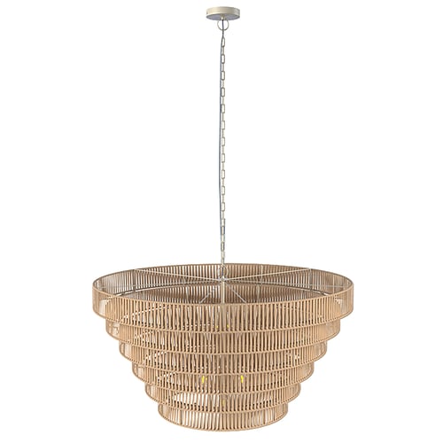 Nordic Minimalist Woven Rattan Ceiling Pendant Lamp 3D model