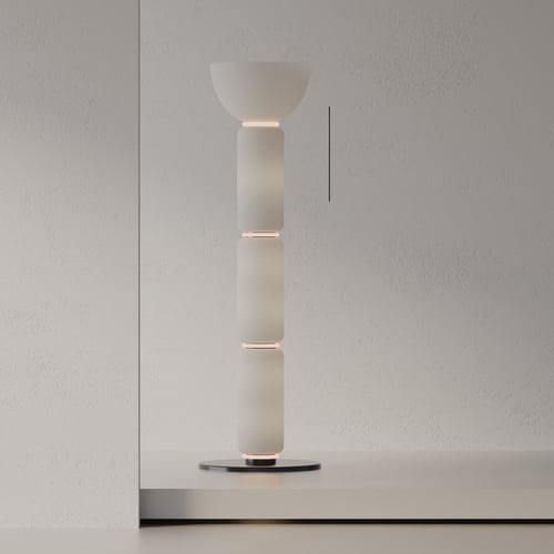 Modern Minimalist Frosted Glass Floor Lamp 3D model