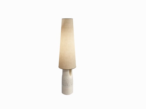 Modern Luxury Woven Shade Floor Lamp Concrete Base 3D model