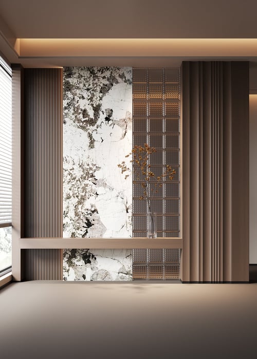 Modern Art Hallway Entrance Scene 3D model