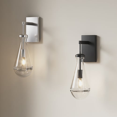 Modern Minimalist Glass Wall Lamp 3D model