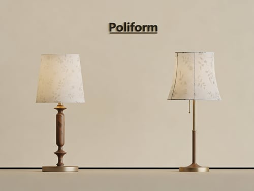 Vintage French Style Table Lamps Set 3D model