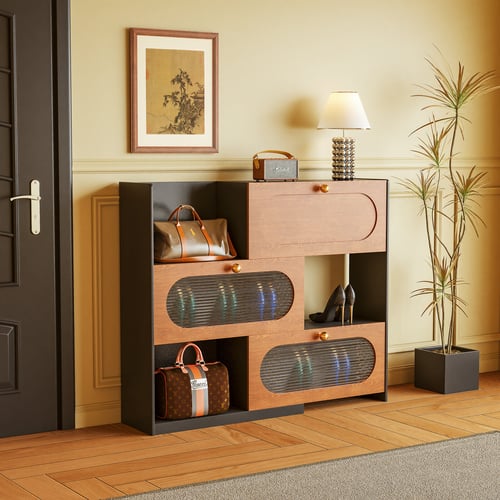 Mid Century Hallway Shoe Storage Cabinet 3D model