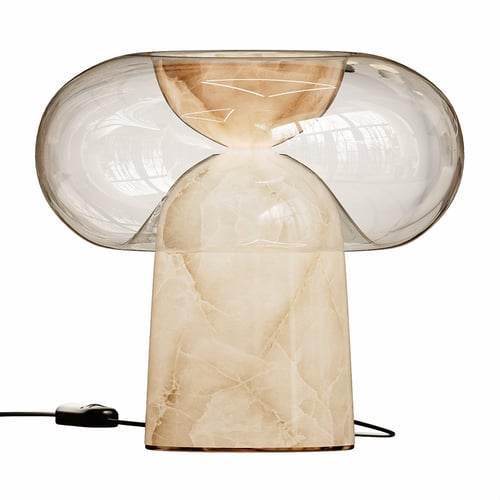 Modern Alabaster Glass Table Lamp 3D model