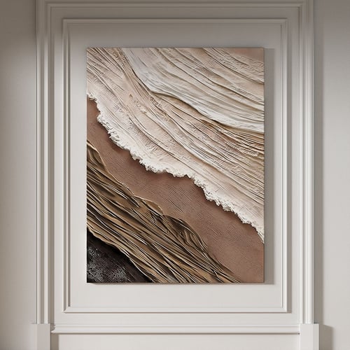 Modern Minimalist Textured Abstract Wall Painting 3D model
