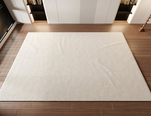Modern Plain Beige Office Living Room Carpet 3D model