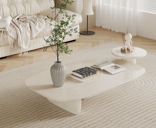 Modern Cream Style Living and Dining Room Interior | 3Dbox
