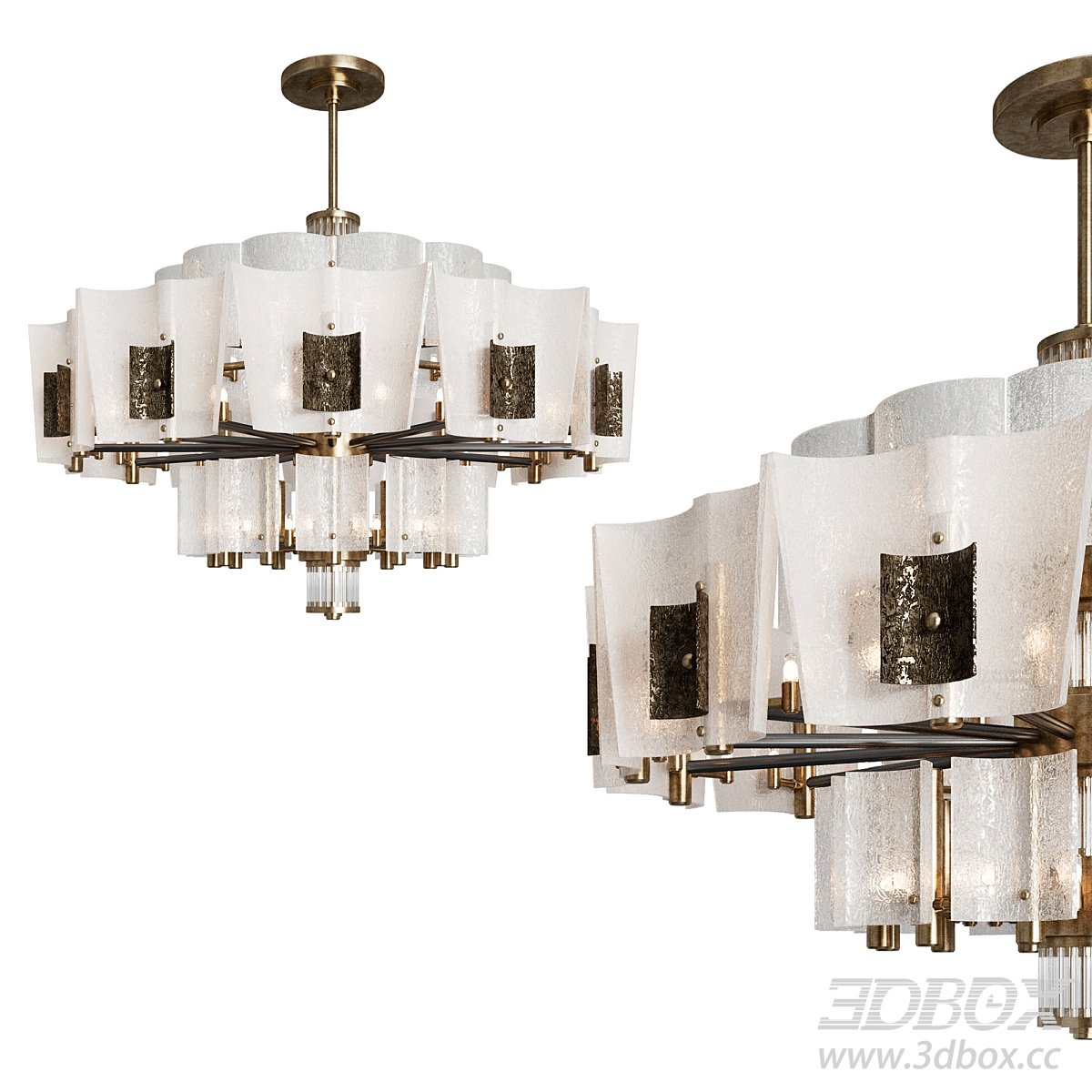 Modern Ceiling Lamp 3D Model 3D model - thumbnail 1