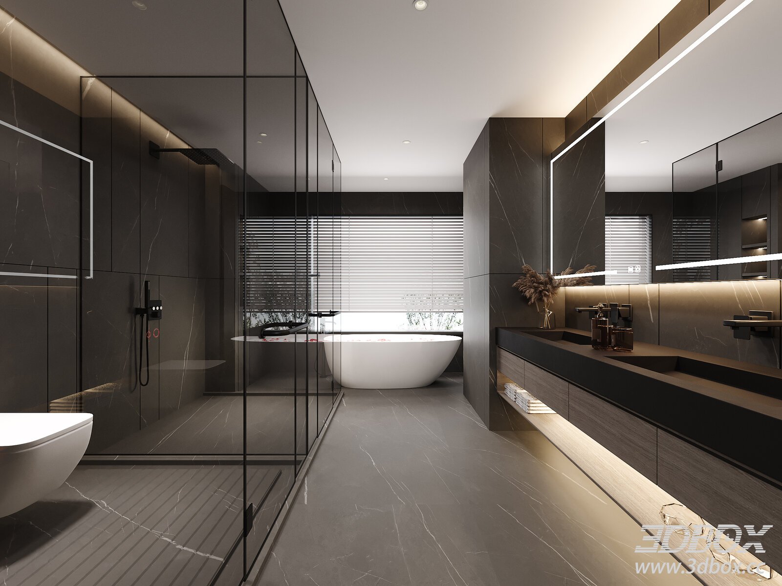 Italian Bathroom 3D model - thumbnail 1