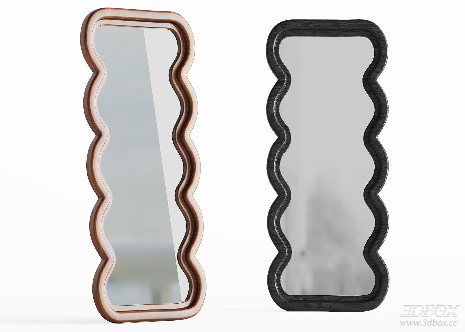 Modern 3D model - front view