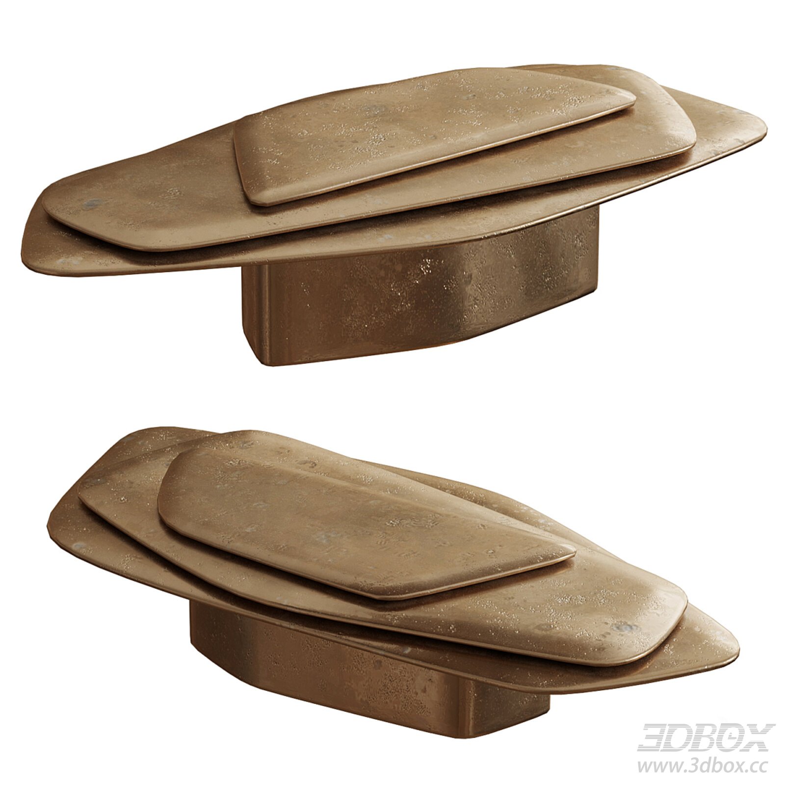 Modern Coffee Table 3D model - thumbnail 1