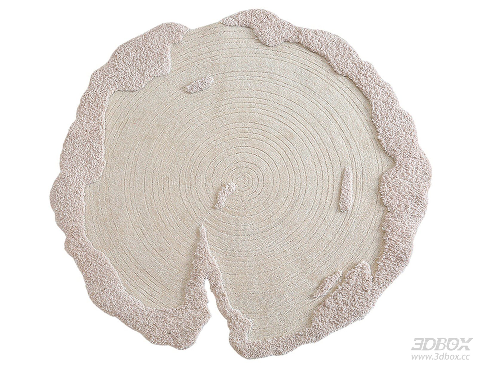 Cream Style 3D model - front view