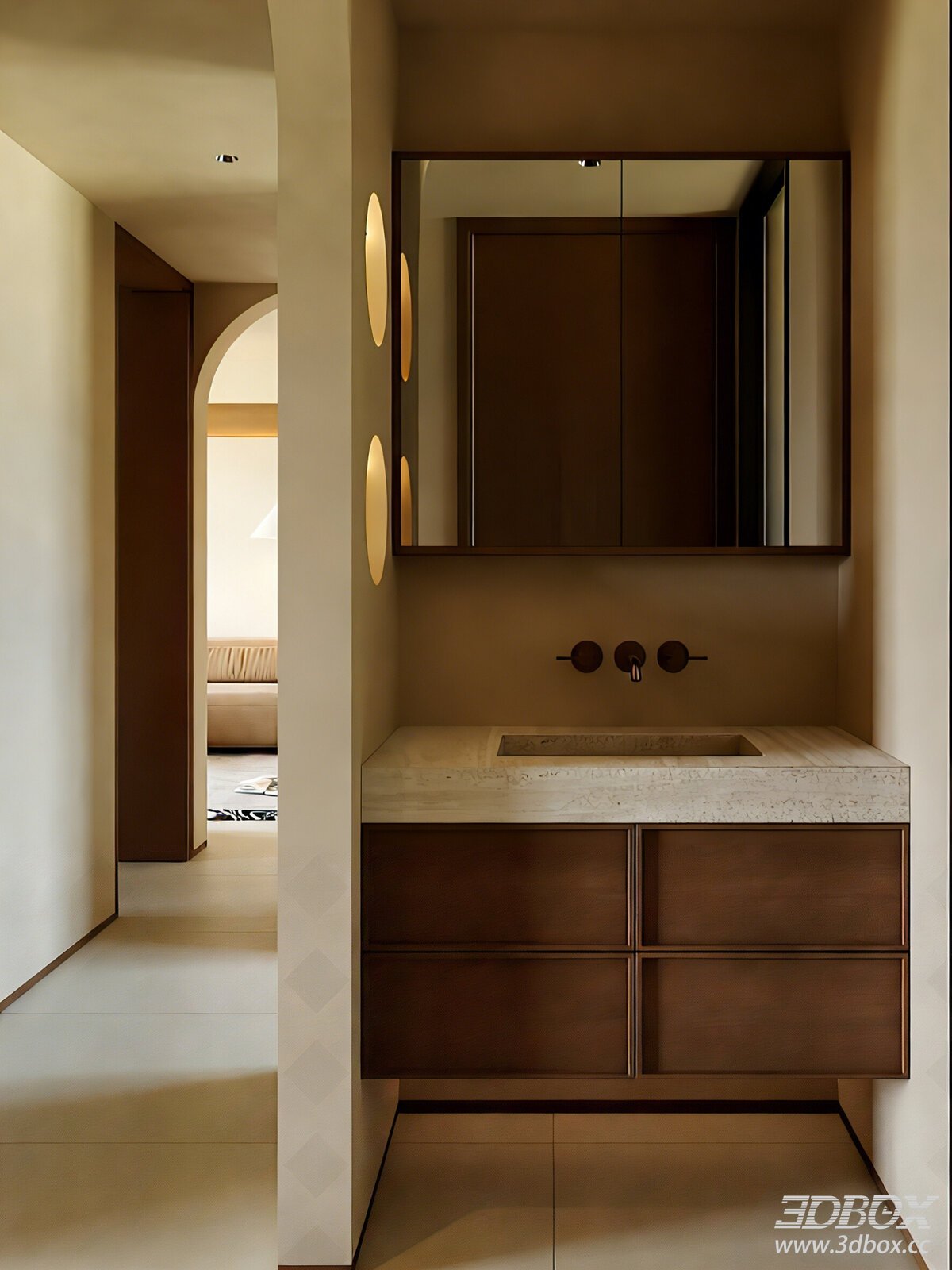 Bathroom Bathroom Bathroom Bathroom Bathroom Bathroom 3D model - front view