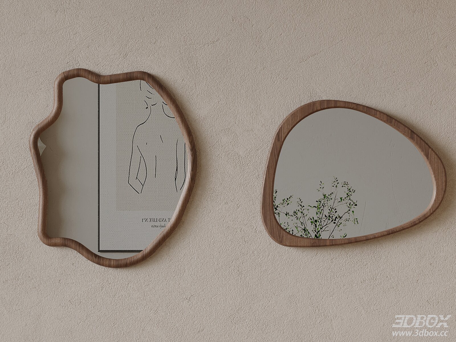 Vintage Bathroom 3D model - front view