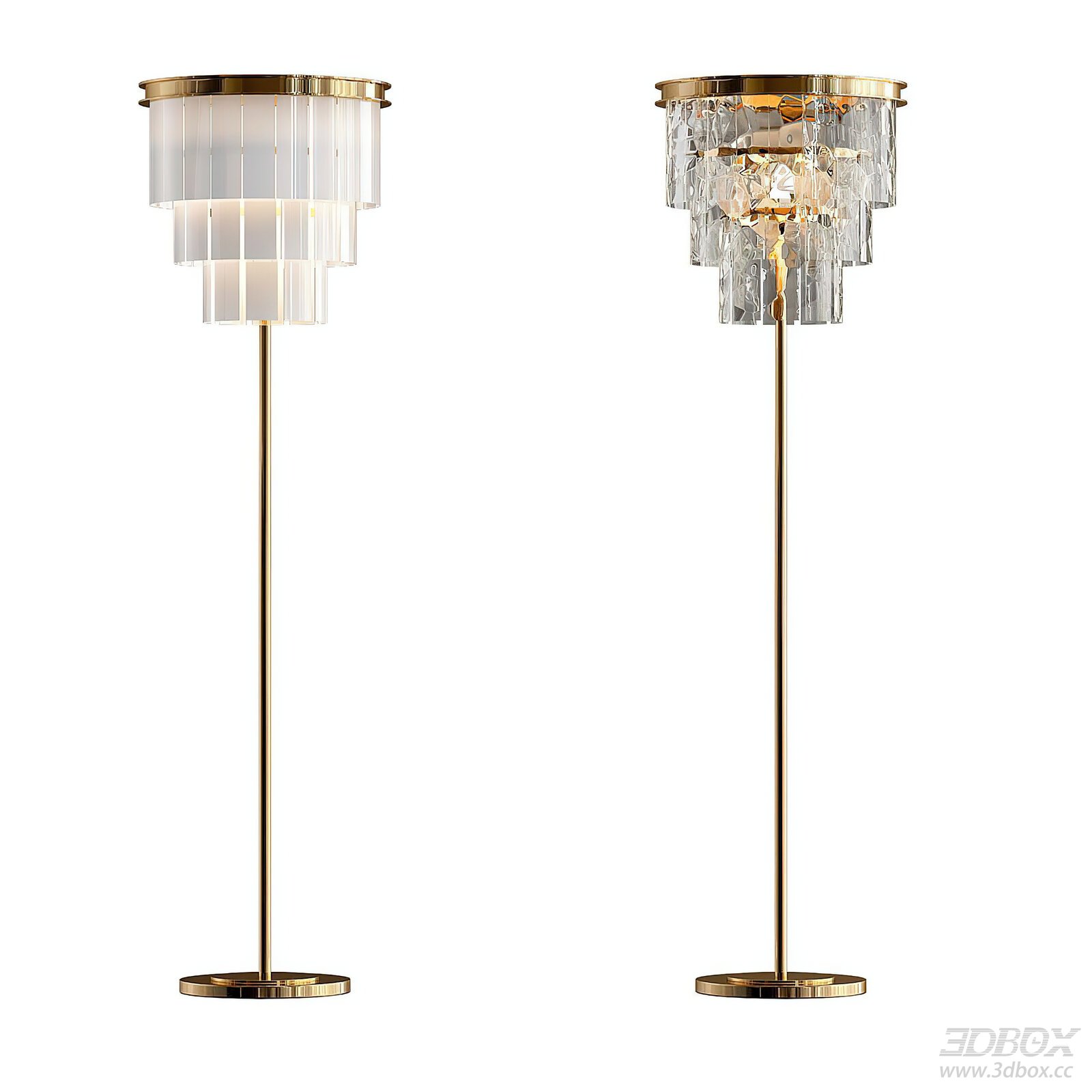 Modern Floor Lamp Light Luxury Floor Lamp 3D model - front view