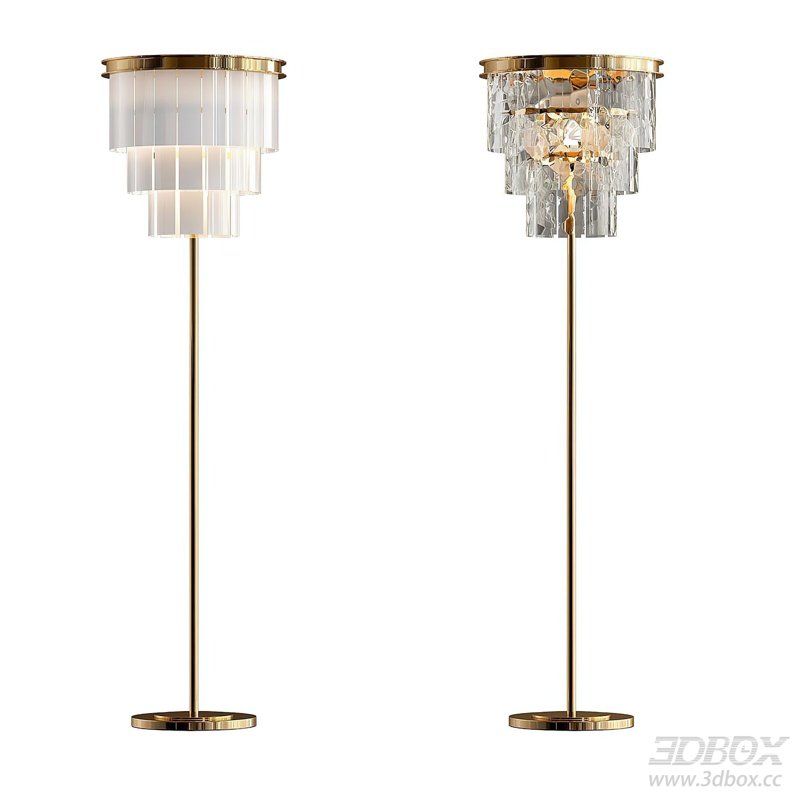 Modern Floor Lamp Light Luxury Floor Lamp 3D model - thumbnail 1