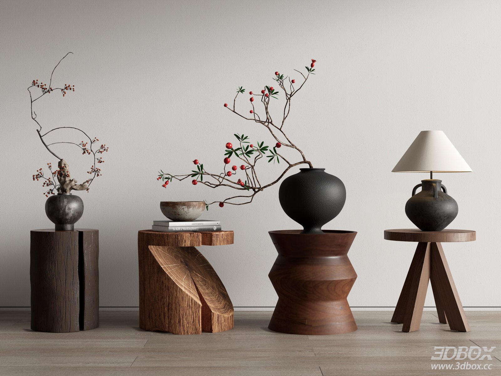 Wabi Sabi 3D model - front view