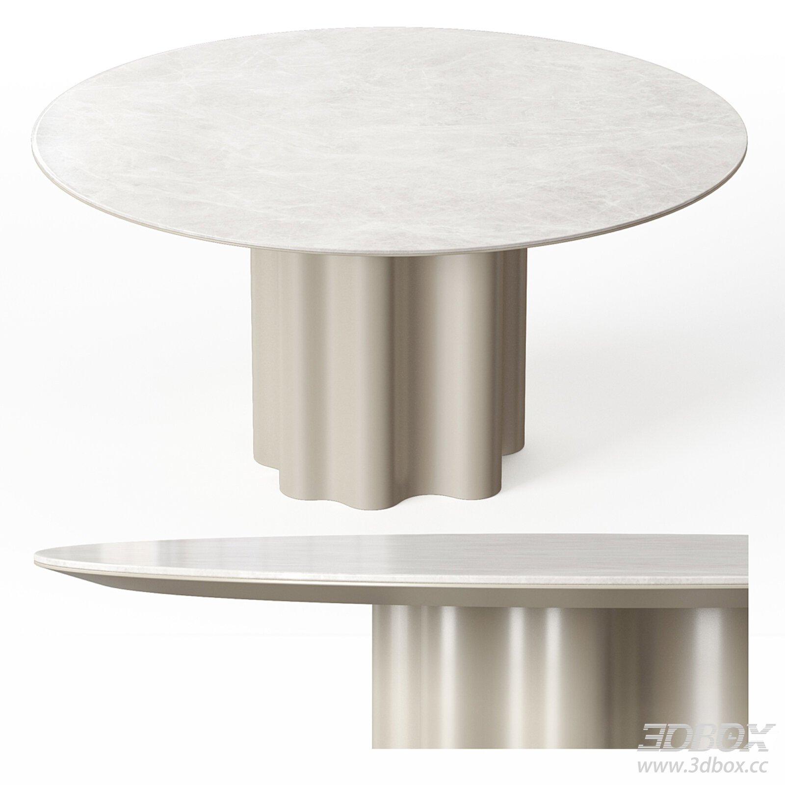Magico Modern Dining Table 3D model - thumbnail 1
