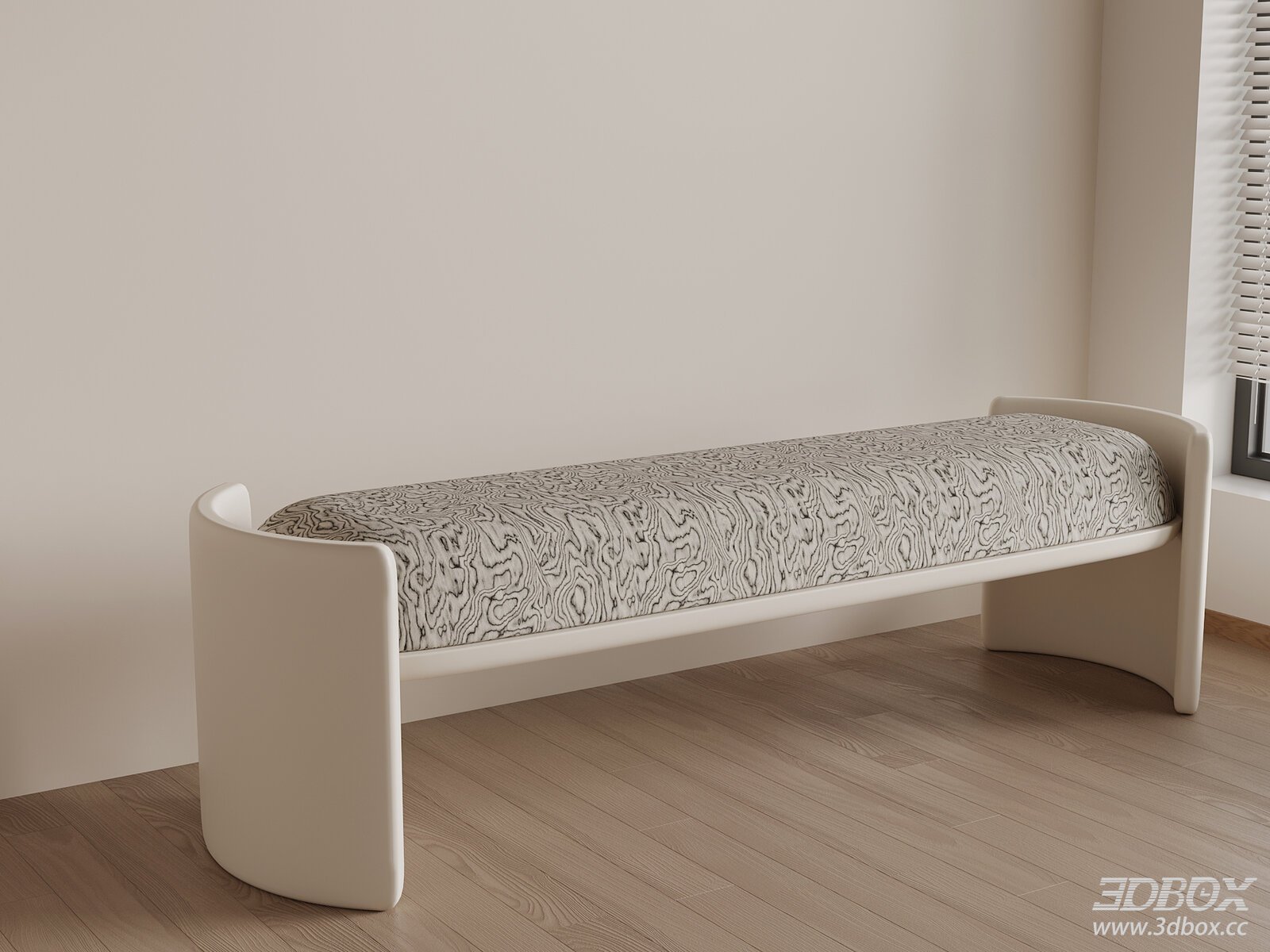 Modern Italian 3D model - front view
